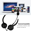 Miniatyrbilde 8 av 8: Støydempende USB-headset for kundesenter med mikrofon