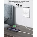 Miniatyrbild 3 av 5: Usb C till Usb C-kabel, säker snabbladdning med automatisk chipdetekteringsfunktion, effektiv datasynkronisering vid 480 Mbps, bred kompatibilitet