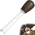 Miniatyrbild 4 av 7: Professionell Espresso Kaffeomrörare, Jämn Espressoextraherings Nålfördelare, Ergonomisk Design för Smidig Bryggning (Svart, 14,2 cm)