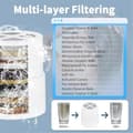Miniatyrbild 2 av 5: 2 st duschfilterbyte, duschfilter kompatibelt med kompatibelt med duschhuvudfilterbyte