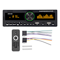 Miniatyrbild 2 av 8: Bilstereo MP3-spelare 12V Bluetooth 5.0 AUX-ingång FM AM-radio Avstängningsminnesfunktion Bilstereo med färgglada lampor 80A