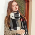 Miniatyrbild 4 av 5: Fashion dam bekväma varma vinter höst filt halsduk fas
