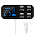 Miniatyrbilde 2 av 8: Ultrathin USB-biltelefonlader med 8 porter, direkte lading fra sigarettenneren