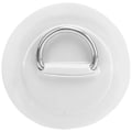 Miniatyrbilde 4 av 8: 2 stk oppblåsbare båtkajakk DRing Pad Patch PVC Marine rustfritt stål fast spenne (hvit)