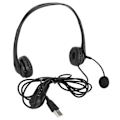 Pikkukuva 1 / 5: Asiakaspalvelun kuulokemikrofoni Hands Free Stereo Corded Binaural PC Noise Cancelling -kuulokkeet puhelinmyyntiin