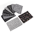 Miniatyrbillede 2 af 5: Håndværksstof blødt forhindrer pilling tryk udskæringsbart bomuldsstof DIY systof til quiltning scrapbooking 10 farver