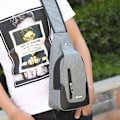 Miniatyrbillede 4 af 5: 1 stk. Kompakt Crossbody Rygsæk og Dagstaske Multifunktionel Brysttaske