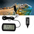 Miniatyrbillede 1 af 8: LCD-skærm æg inkubator krybdyr tank digitalt termometer hygrometer