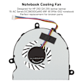 Miniatyrbild 4 av 5: Notebook-kylfläkt CPU 4-stifts PC Laptop-datorersättning för HP 250 G4 255 15‑AC-serien DC28000GAR0 XRF‑813956‑002