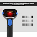 Miniatyrbild 5 av 5: Handhållen trådlös 2,4 GHz laserstreckkodsläsare för iOS Android Windows Blå