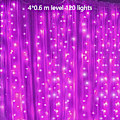 Miniatyrbild 2 av 5: LED-slingor, istappslingor 4M/13ft 120LED Starry Fairy Light String Insert för bröllopsfest