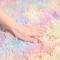 Miniatyrbild 4 av 8: Rainbow Playland, 120x180 cm Fluffig Enhörningsmatta, Snabbtorkande, Enkel Rengöring, Halkfri Undersida, Tjockt Svamplager, Utsökt Heminredning, Hudvänlig