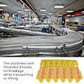 Miniatyrbilde 8 av 8: 5PCS Plast Egg Flats 30 Cell Egg Kasser Holder Brett for Oppbevaring Transport Hjem Gård Tilbehør Gul