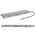 Miniatyrbild 6 av 7: 12-i-1 Hub Typ-C 3.0 Expansionsdocka till HDMI-kortläsare Multifunktionell Adapter