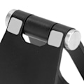 Miniatyrbillede 3 af 5: Mobiltelefonholder Metal Bærbar Foldbar 360 Graders Rotation Desktop Tablet Stativ til Daglig Brug