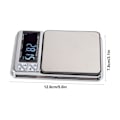 Miniatyrbild 6 av 8: Bakgrundsbelyst LCD-display med rostfri plattform och hög noggrannhet för bakning, mat, smycken (Multifunktionell gramvåg)