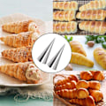 Miniatyrbild 7 av 8: Professionella Återanvändbara Bakformar För Mångsidiga Bakverk, Cannoli-formar i Rostfritt Stål, Non-Stick Design som är Lätt att Rengöra, Perfekt För Hembakning