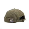 Miniatyrbillede 2 af 2: Vintage Docker  Brimless Beanie Hats Retro Bomuldshat Åndbar Justerbar Litterær Udlejer  Kvinder Hip Hop Hat