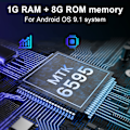 Miniatyrbild 5 av 8: 6,1 tums HD Full Screen 1G RAM+8G ROM 3G Dual Card Dual Standby Smartphone för Nowa 5 Pro (100-240V) Svart UK-kontakt