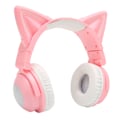 Miniatyrbillede 4 af 5: Katteøre Bluetooth-headset Stereo Sød Høj Følsomhed Indbygget Mikrofon Justerbar LED Børne-headset med 3,5 mm Kabel