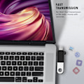 Pikkukuva 4 / 7: 2 kpl 2-in-1 USB OTG -sovitin USB 3.0 -liitännällä USB - Type C -sovitin Androidille (musta ketjulla)