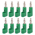 Miniatyrbillede 2 af 8: 10 stk. 4 mm stabelbare bananplugstik, loddefri bananplugs til sikkerhedstilbehør, grøn