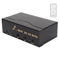 Miniatyrbild 3 av 5: 2 i 1 ut VGA KVM-switch 4 USB-port Multidator Monitor Mus Tangentbord Videodelning VGA-switch 100-240V