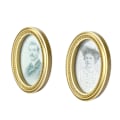 Pikkukuva 2 / 5: 2 kpl/setti nukkekoti Miniatyyri Oval Kehys Kuva Nukkekoti DIY Tarvikkeet
