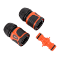 Miniatyrbillede 2 af 5: 3 stk. Hurtigkoblingsslangeforbindelse Vandslange Adapter Havetilbehør til 1/2 slange