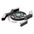 Miniatyrbild 5 av 5: Laptop Cooler Pad med Luminous Large Fan USB Notebook Computer Foldable Stand DRS08(Svart )