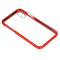 Miniatyrbild 3 av 4: Magnetisk absorptionshärdat glas telefonskyddsfodral för iPhone X Röd