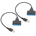 Pikkukuva 2 / 5: 2 kpl kannettava USB 2.0 -portti pitkään koteloon SATA-liitäntäkaapeli laitteistotarvike