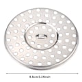 Miniatyrbilde 1 av 2: 8,5 cm i diameter rustfritt stål rund dusjgulv drenering balkong gulvavløp