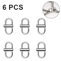 Miniatyrbilde 1 av 5: 6 stk. justerbare metallspenner for kjedeveskestropp, kjedelenker Tiny Clip for å forkorte lengden på metallkjede