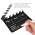 Pikkukuva 7 / 8: Akryyli 30x25cm Clapperboard Ohjaaja Elokuva Clappers Elokuva- ja televisiokuvaus RekvisiittaValkoinen raidallinen taulu (PAV1YBE)