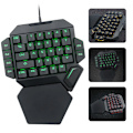 Miniatyrbild 5 av 5: Enhands tangentbord RGB Blacklight mekaniskt tangentbord med makrodefinitionsfunktion