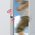Miniatyrbild 2 av 5: Säkerhetssköld: Dörr- och fönsterlarm för hemmasäkerhet, ultratunn inbrottsskyddande trådlös sensor med 120 dB högt larm, perfekt för dörrar,