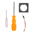 Miniatyrbild 1 av 5: Fläkt 3D-utskriftsfäste Kit Ersättning Spelkonsol Kylfläkt Ram Kit för Gamecube Noctua Svart