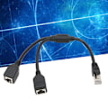 Pikkukuva 1 / 8: RJ45 Ethernet -sovitinkaapelin jatke 1-2 porttiin Erinomainen yhteydensiirto Hyvä signaali Ethernet-pistorasia-sovitin