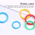 Miniatyrbillede 4 af 5: 100 stk. Plastik Binder Ringe Plastik Løsblade Ringe Multi-Co