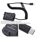 Miniatyrbillede 7 af 8: Type C fuldt afkodet dummy batteri powerbank med EN EL15 fjederkabel til D810 D850 Z5 Z6 Z6II Z7 Z7II kamera