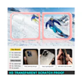 Miniatyrbild 3 av 5: Samsung Z Flip 3 5G Skal, Transparent Hård Premium Plast med Hög Transparens Säkerställer Kompatibilitet med Trådlös Laddning, Precisionsskurna Åtkomst för Enkel Användning