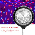 Miniatyrbilde 1 av 5: USB Mini Stage Lampe Bærbar LED RGB / Hvit Lys Disco Fest L
