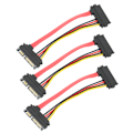 Miniatyrbilde 2 av 5: 3PCS SATA 29P hunn til SATA 22P hann plast harddisk datakabel for hjem og mobil bruk