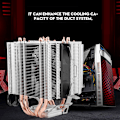 Miniatyrbillede 3 af 5: 4 Varmerør CPU-blæser Radiator Køler Varmeafleder Til Intel LGA AMD 1366 1155 775