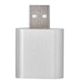 Pikkukuva 1 / 5: 7.1-kanavainen ulkoinen USB 2.0 - 3,5 mm:n stereofoninen äänikortti, mikrofonisovitin, kaiutin (hopea)
