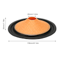 Pikkukuva 4 / 5: Kaiutin kartio rumpu paperi ammattimainen 1 tuuman sisähalkaisija vaihto subwoofer rumpu paperi oranssi