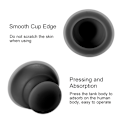 Miniatyrbillede 3 af 5: Silikone Fugtabsorber Anti Cellulite Vakuum Cupping Cup Massage (Sort)