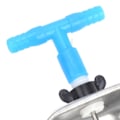 Miniatyrbilde 4 av 8: 10 sett rustfritt stål kanin drikker drikkevannskål fôringstilbehør for mårrev (en stykke tee-kontakt)