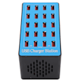 Miniatyrbilde 5 av 5: WLXA5+ 100W 20 Port USB Hub Lader Vegglader Strømadapter Hurtigladestasjon 100240V(EU-plugg)